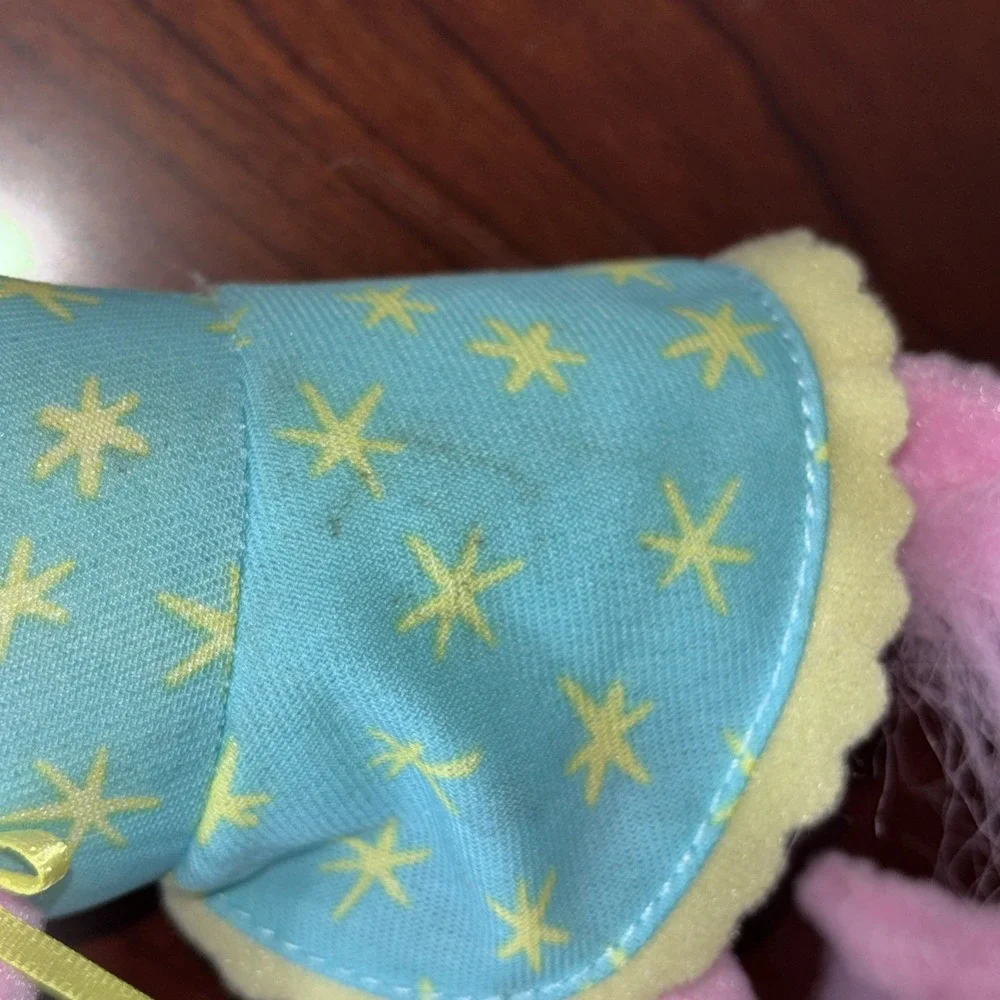 Vintage 2001 Mattel Barbie Pose Me Pink Poodle Pet Dog Plush Toy 3541WC
